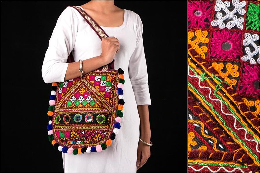 ABHLA - Vintage Kutch Embroidery Laptop Bag – Culture Kraft