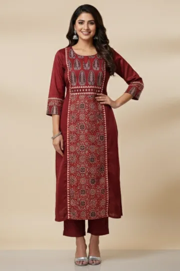 Mashru Silk Kurti